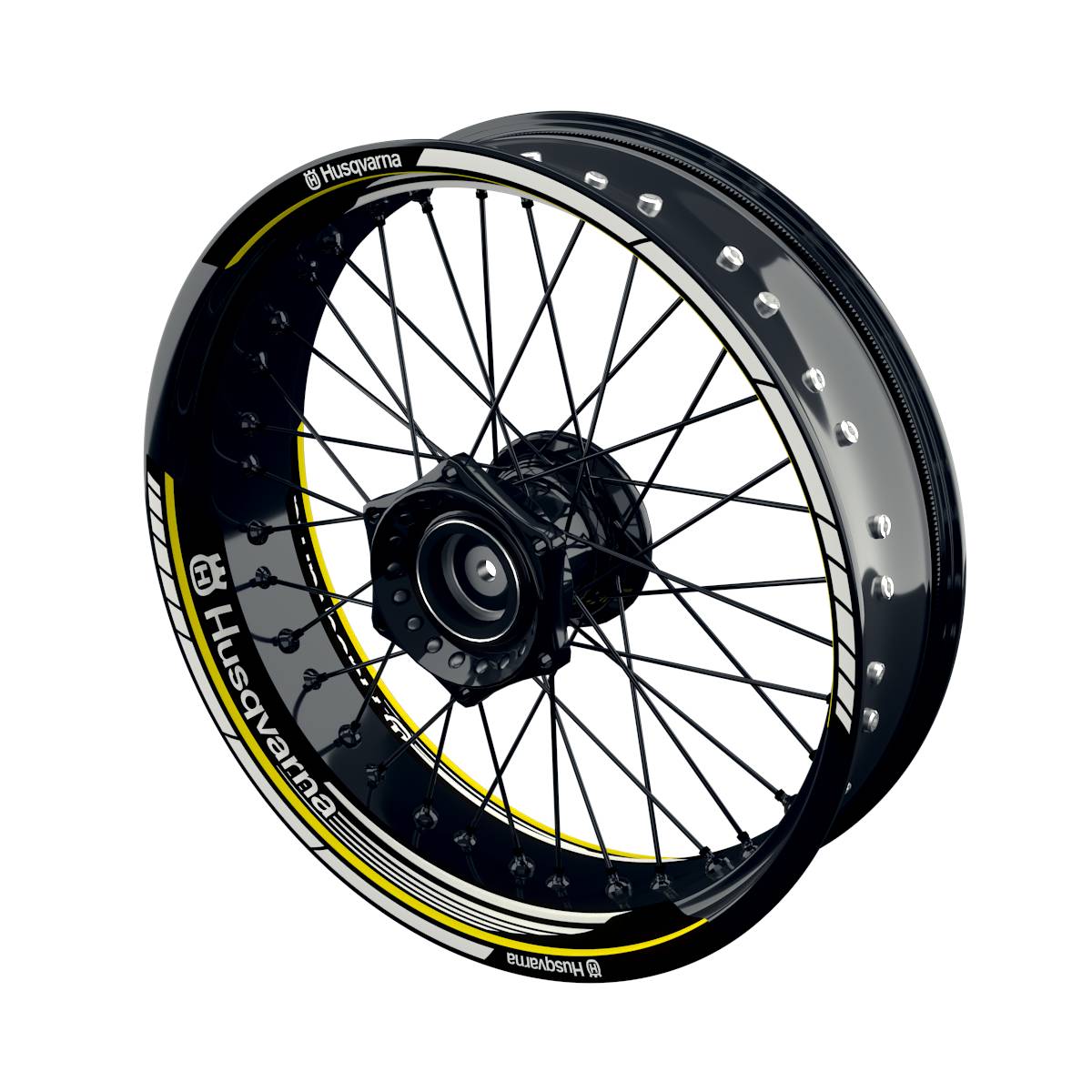 Husqvarna Felgenaufkleber geteilt Saw