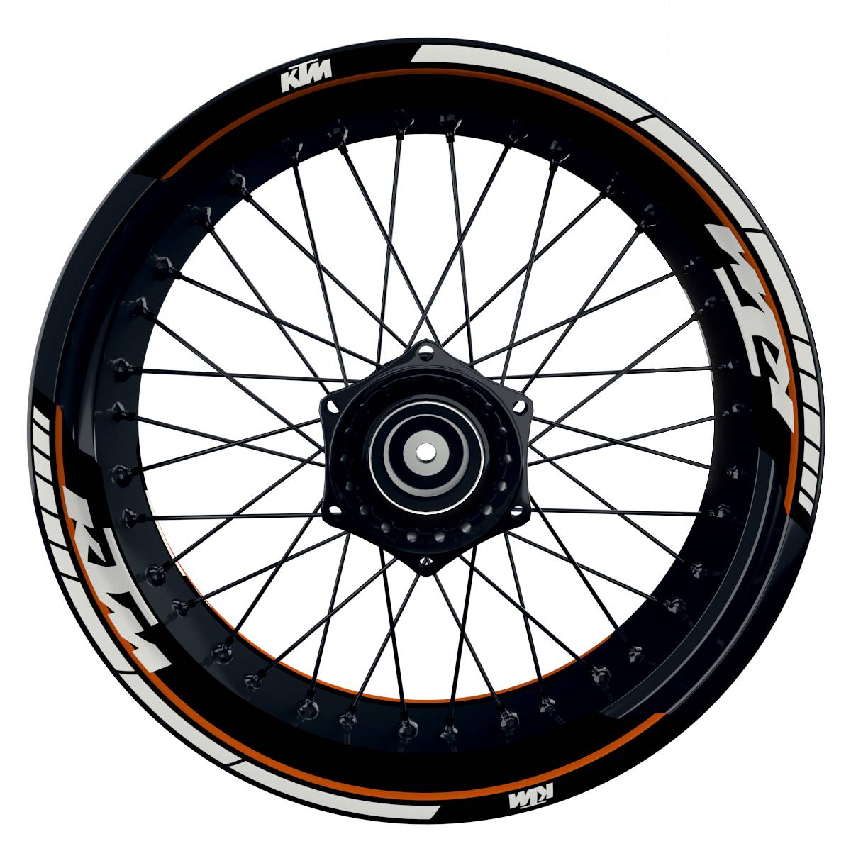 Felgenaufkleber KTM geteilt Clean