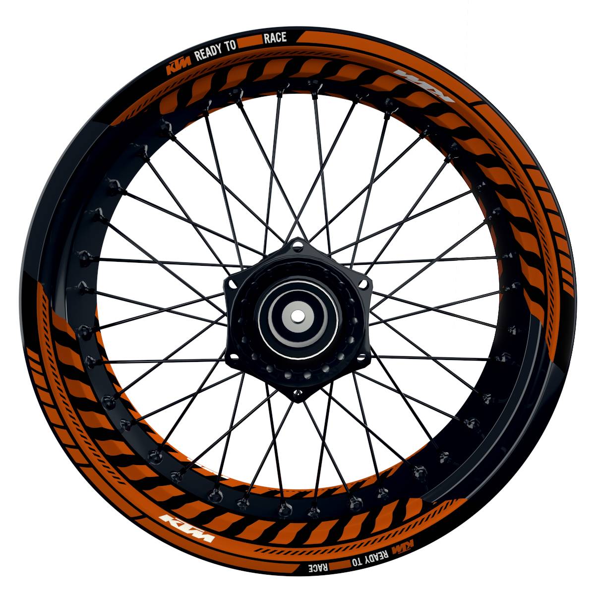 Felgenaufkleber KTM geteilt Construct