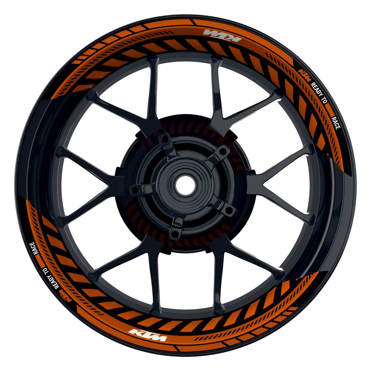 Felgenaufkleber KTM geteilt Construct
