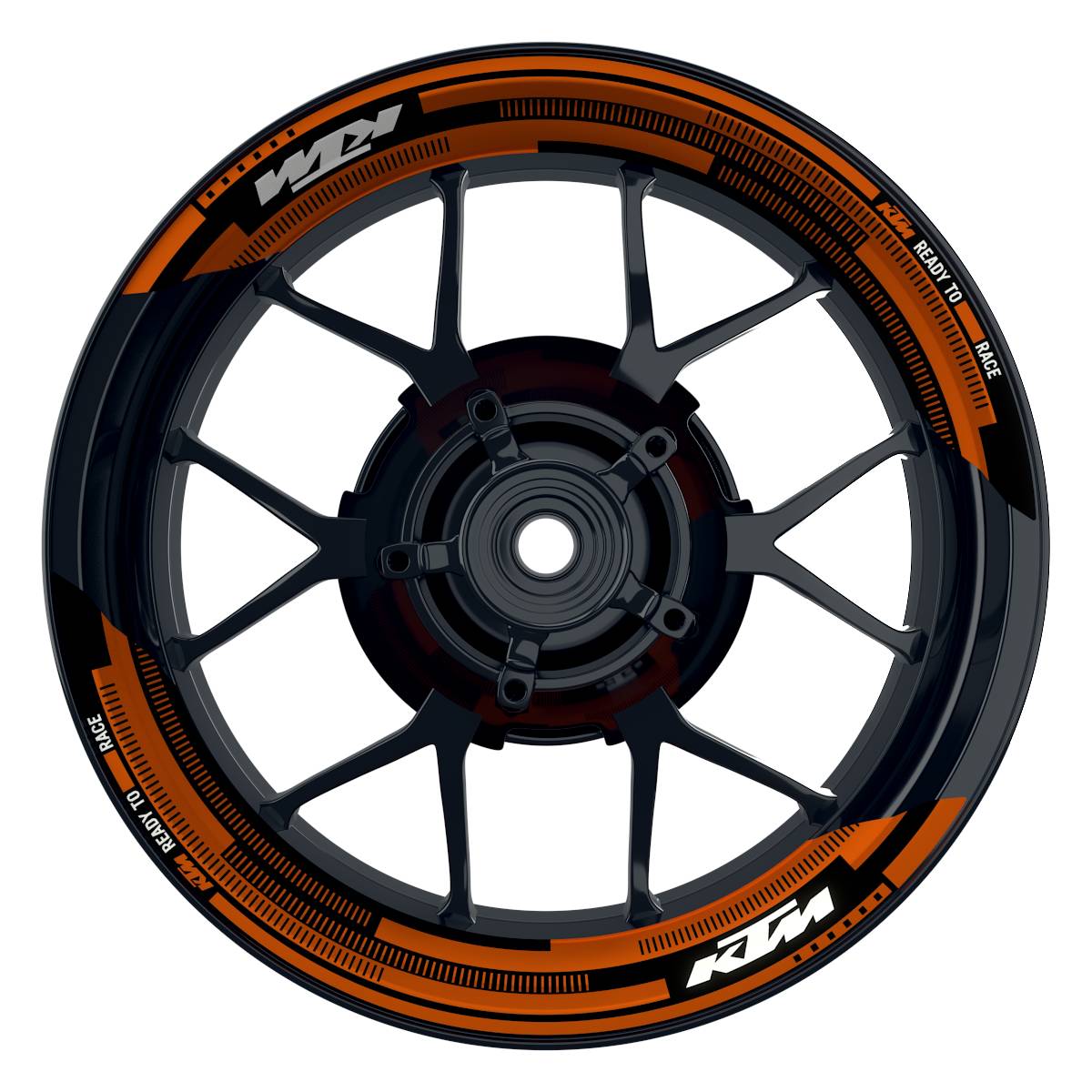 Felgenaufkleber KTM geteilt Cybertech