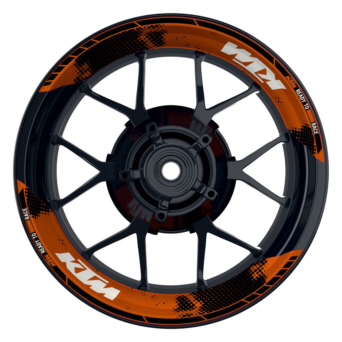 Felgenaufkleber KTM geteilt Dots