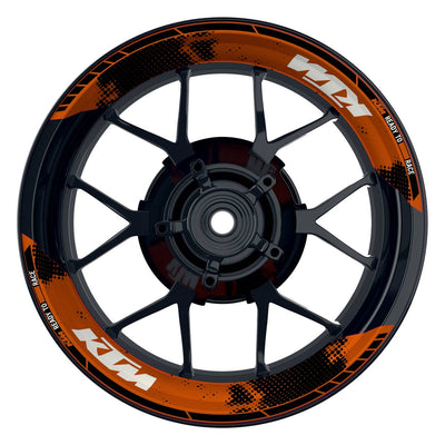 Felgenaufkleber KTM geteilt Dots