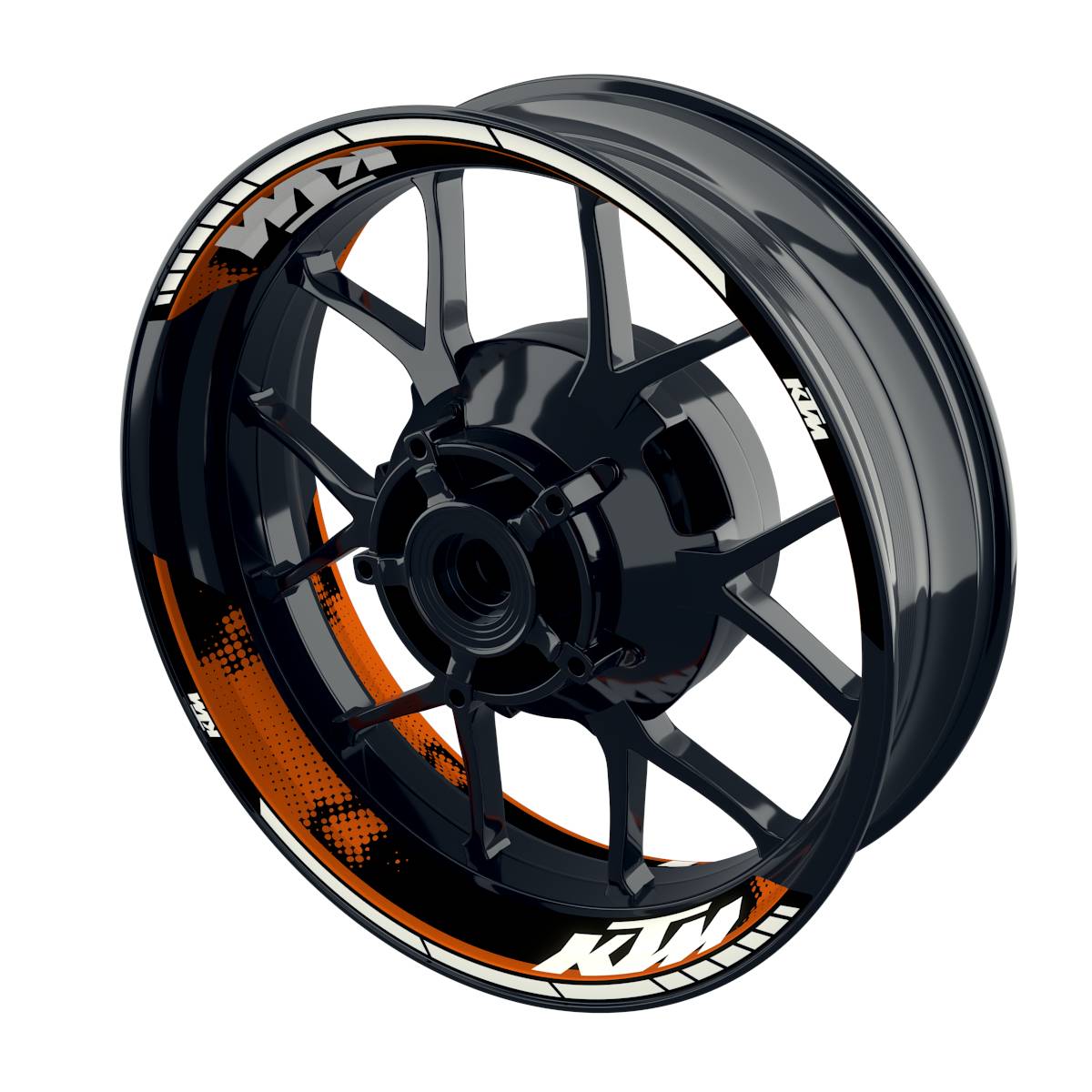Felgenaufkleber KTM geteilt Dots