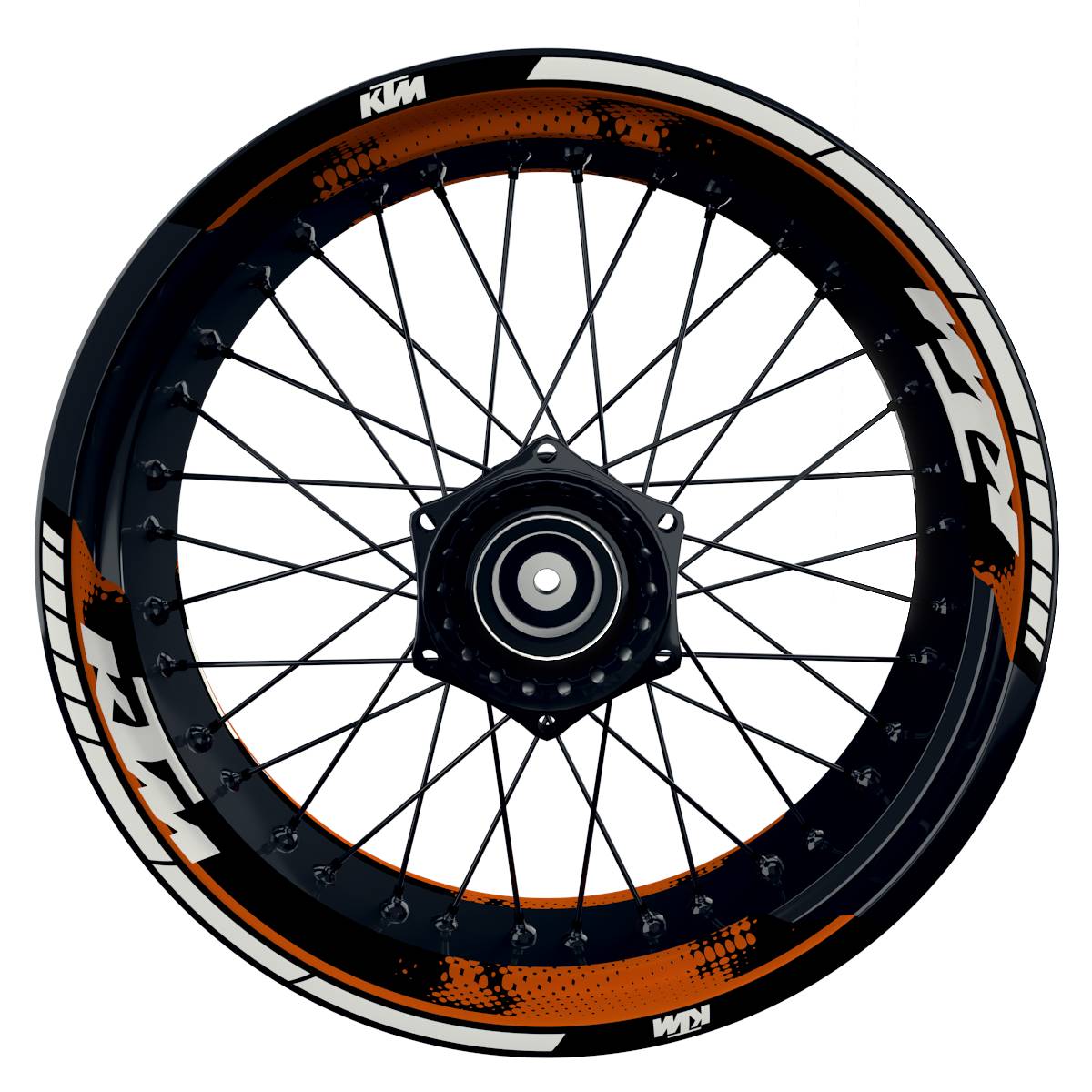 Felgenaufkleber KTM geteilt Dots
