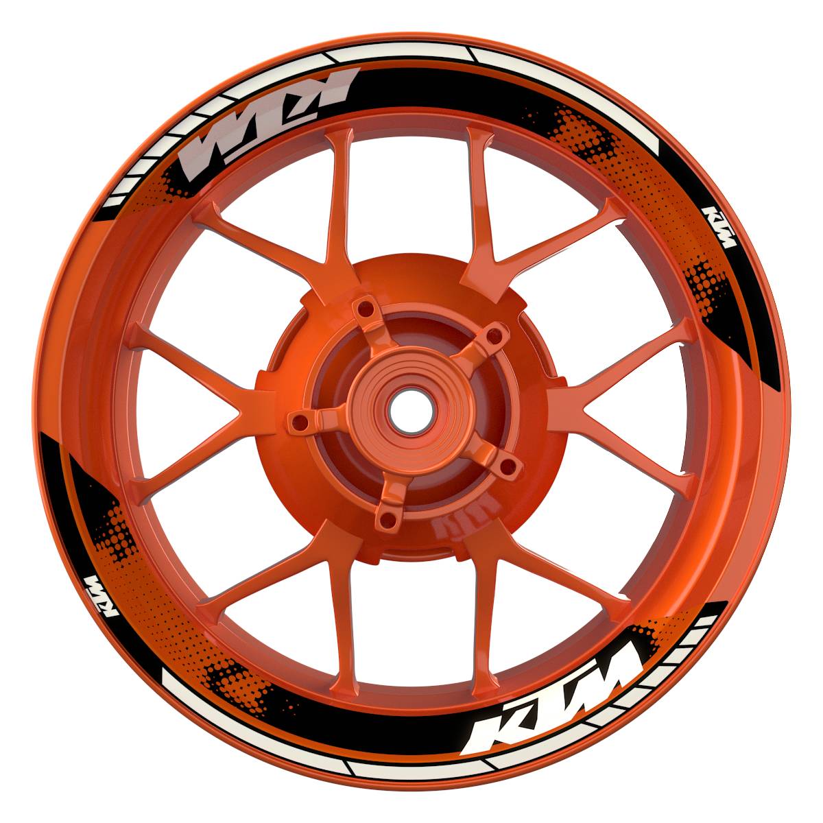Felgenaufkleber KTM geteilt Dots