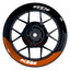 Felgenaufkleber KTM geteilt Fifty Fifty V1 orange