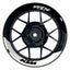 Felgenaufkleber KTM geteilt Fifty Fifty V2 weiss