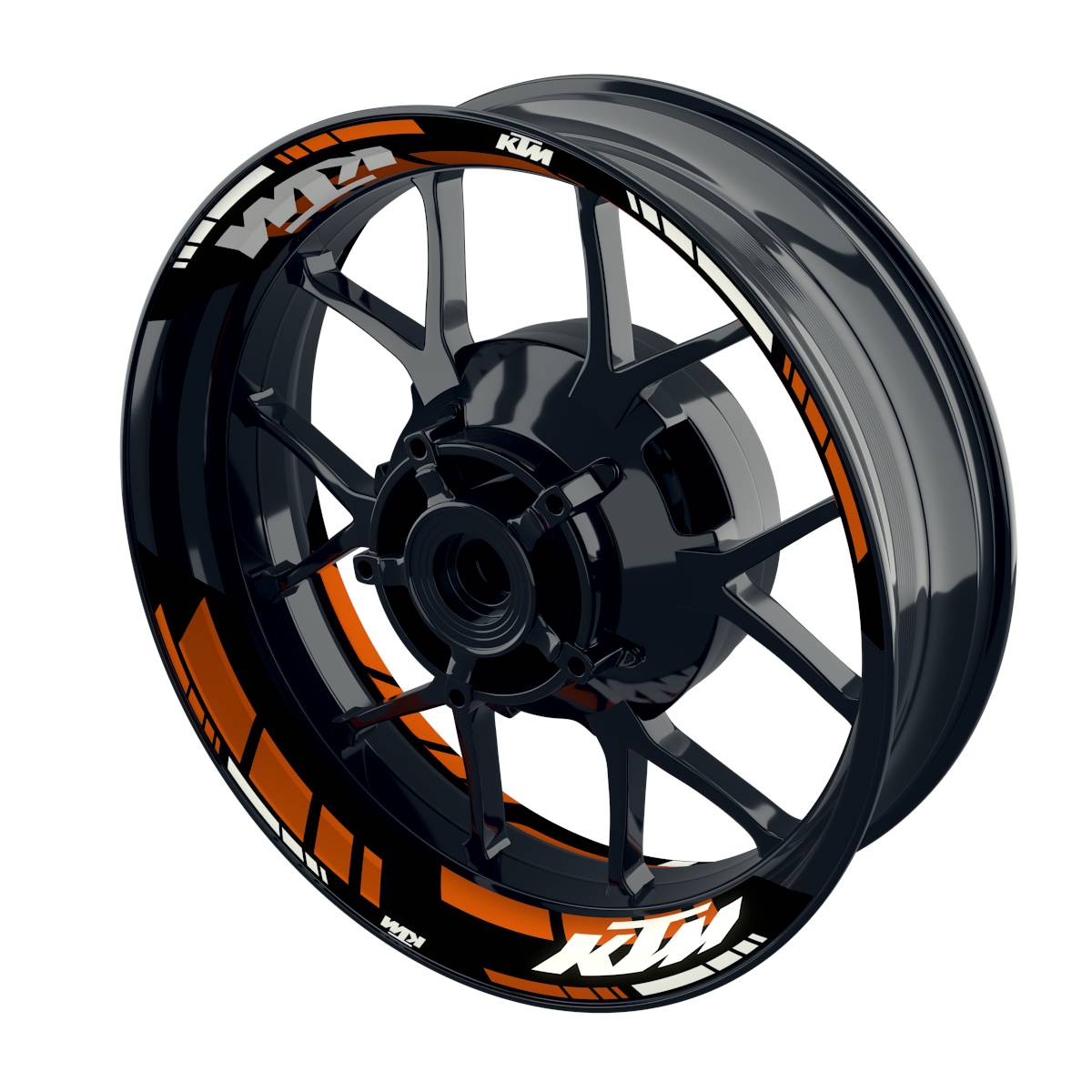 Motorrad Felgenaufkleber Half Spin - KTM GRID2 V1