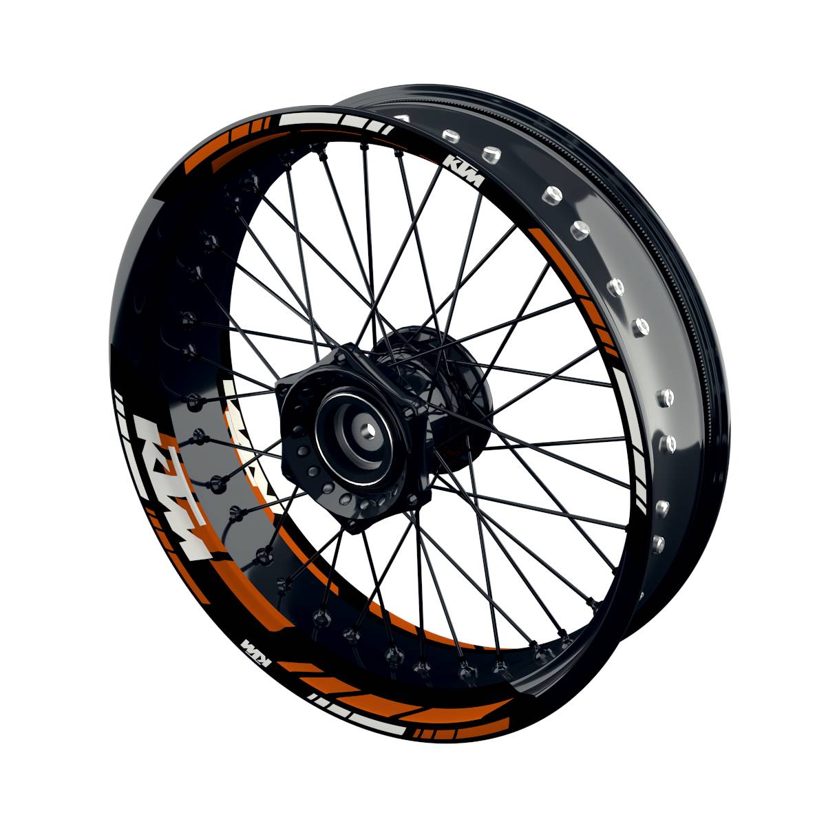 Motorrad Felgenaufkleber Half Spin - KTM GRID2 V1