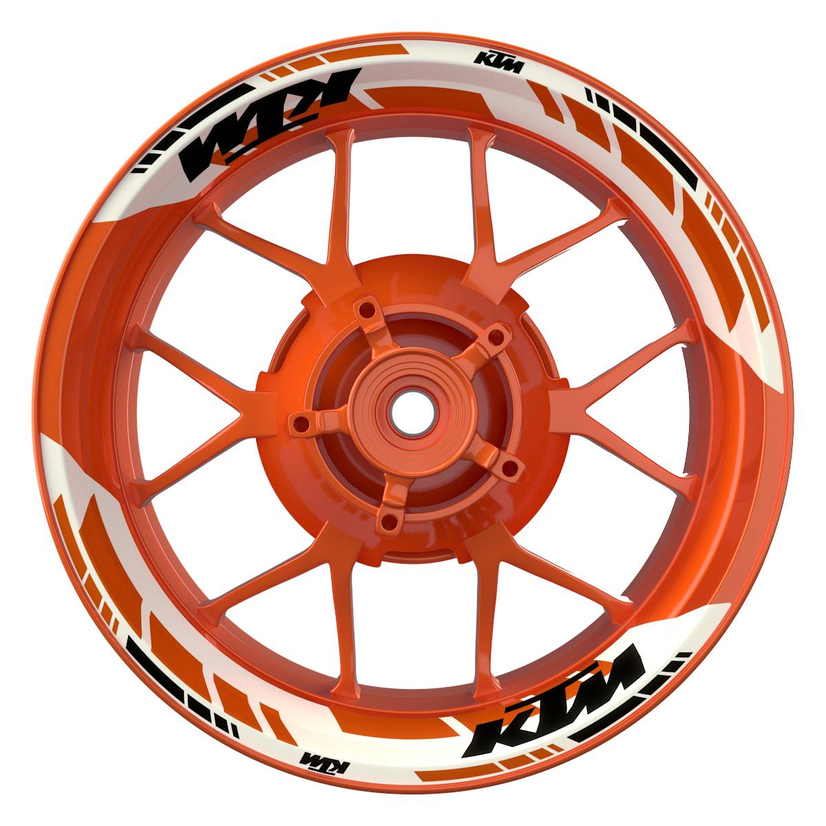 Motorrad Felgenaufkleber Half Spin - KTM GRID2 V2