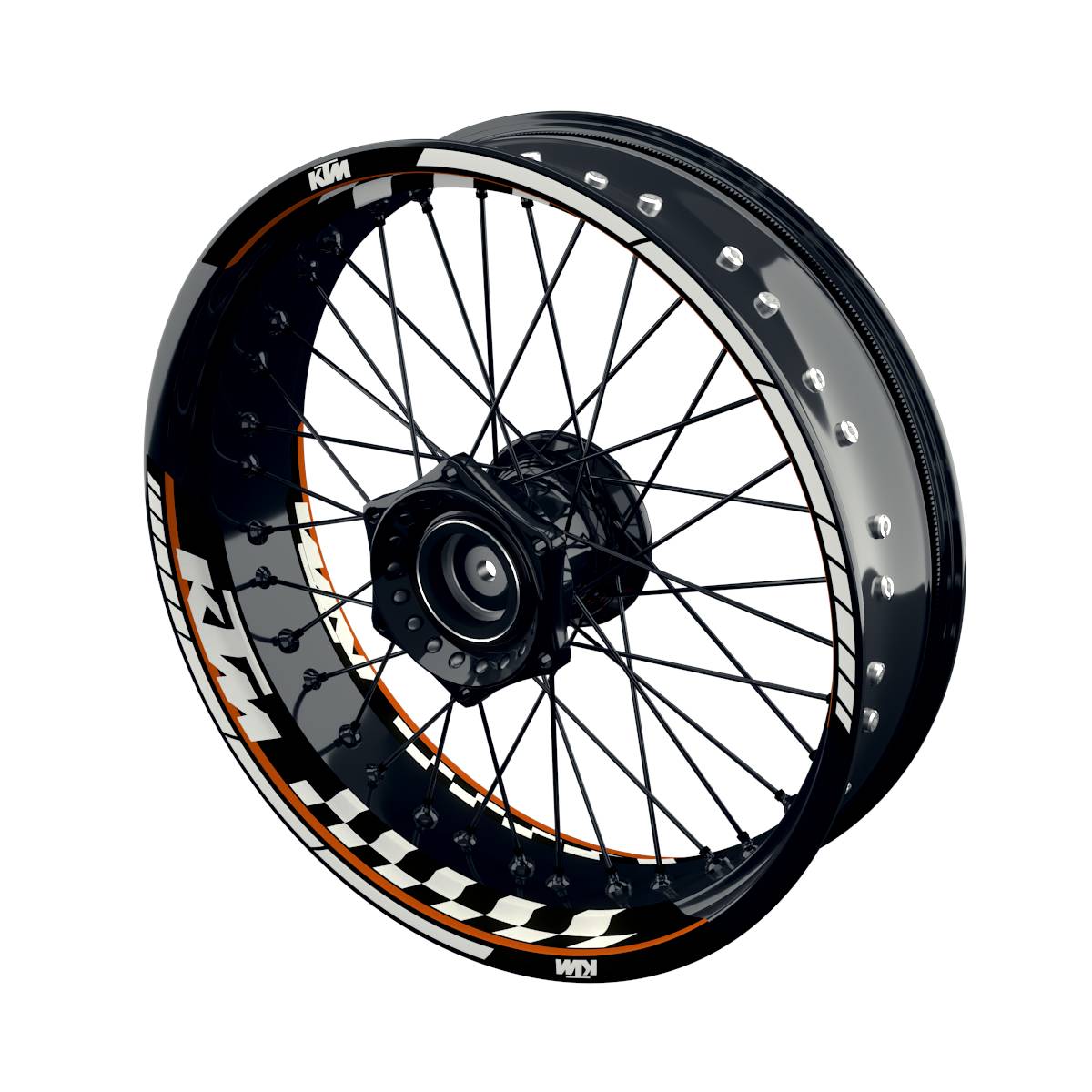 Motorrad Felgenaufkleber Half Spin - KTM GRID