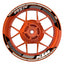 Felgenaufkleber KTM geteilt Hexagon