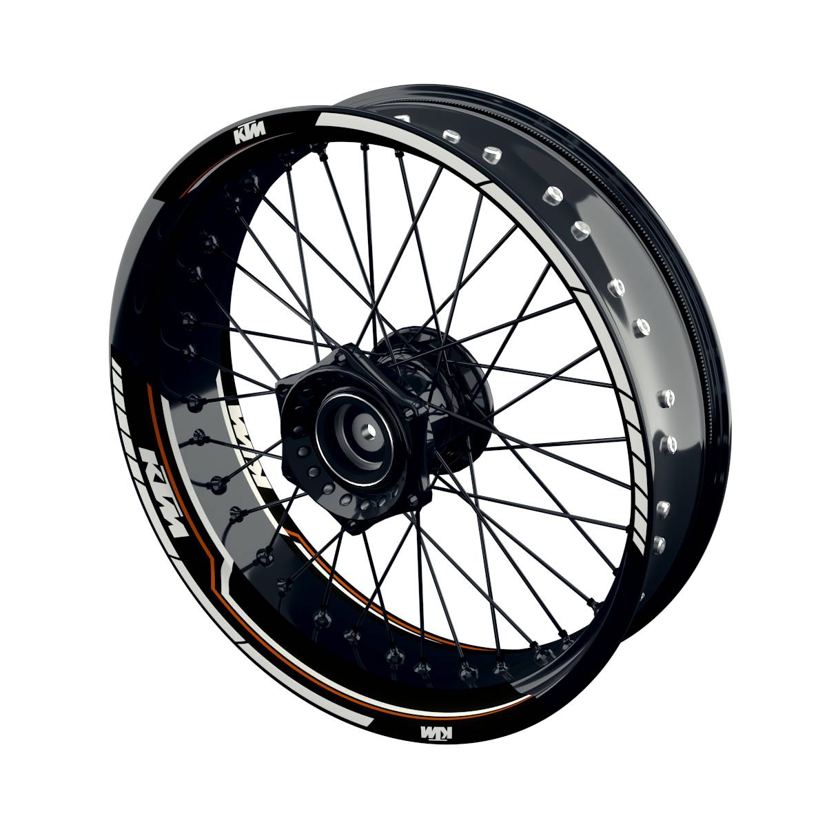Felgenaufkleber KTM geteilt Lightning