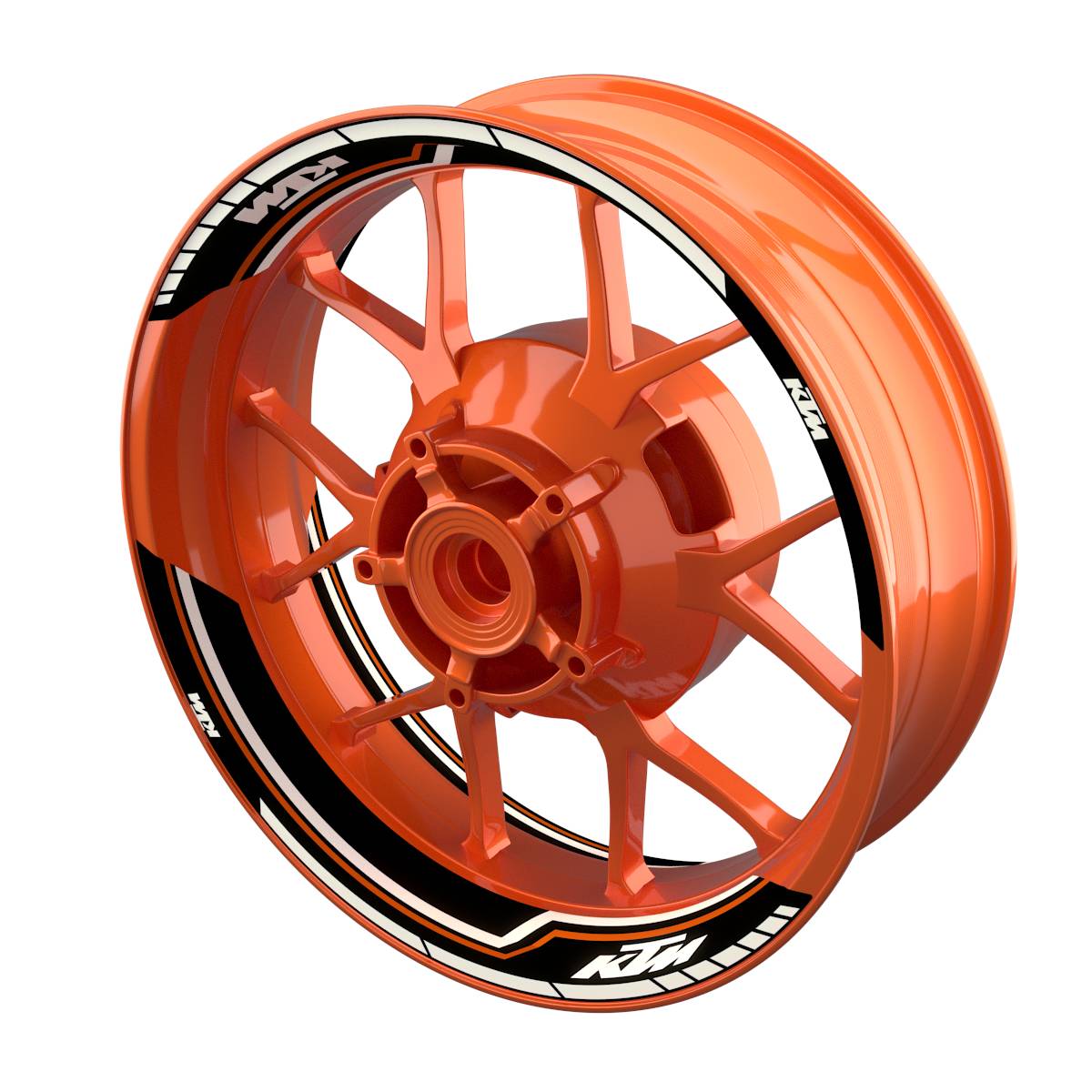 Felgenaufkleber KTM geteilt Lightning