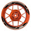 Felgenaufkleber KTM geteilt Lightning
