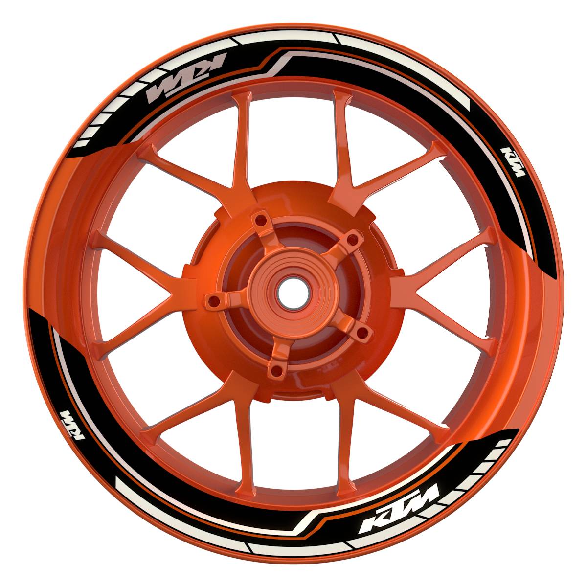 Felgenaufkleber KTM geteilt Lightning