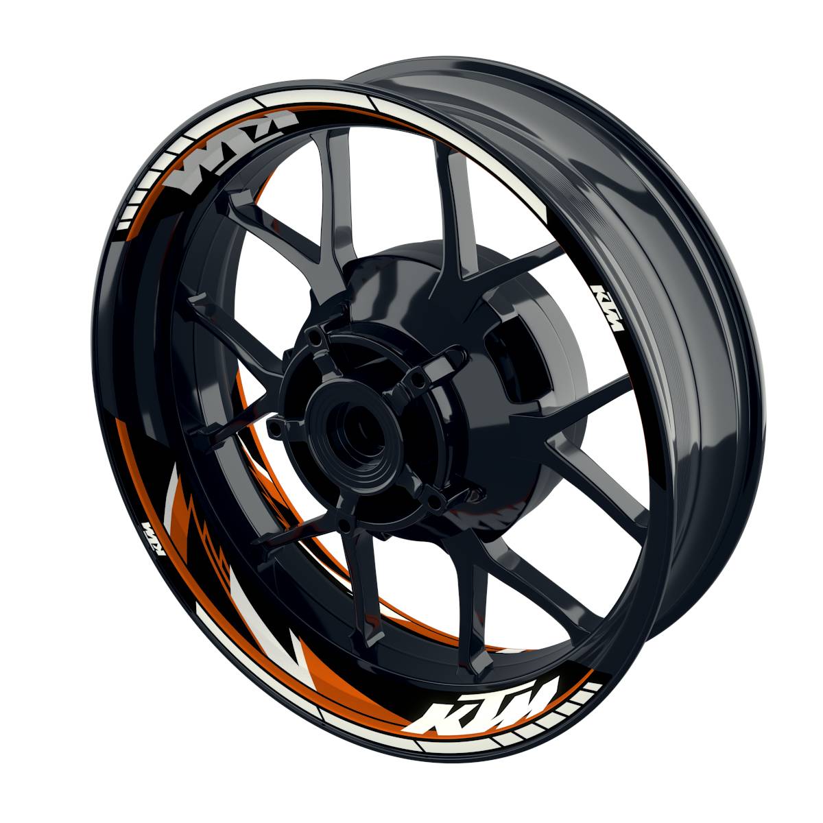 Motorrad Felgenaufkleber Half Spin - KTM Razor
