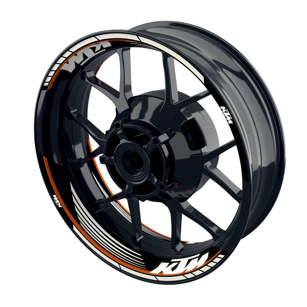 Motorrad Felgenaufkleber Half Spin - KTM Saw