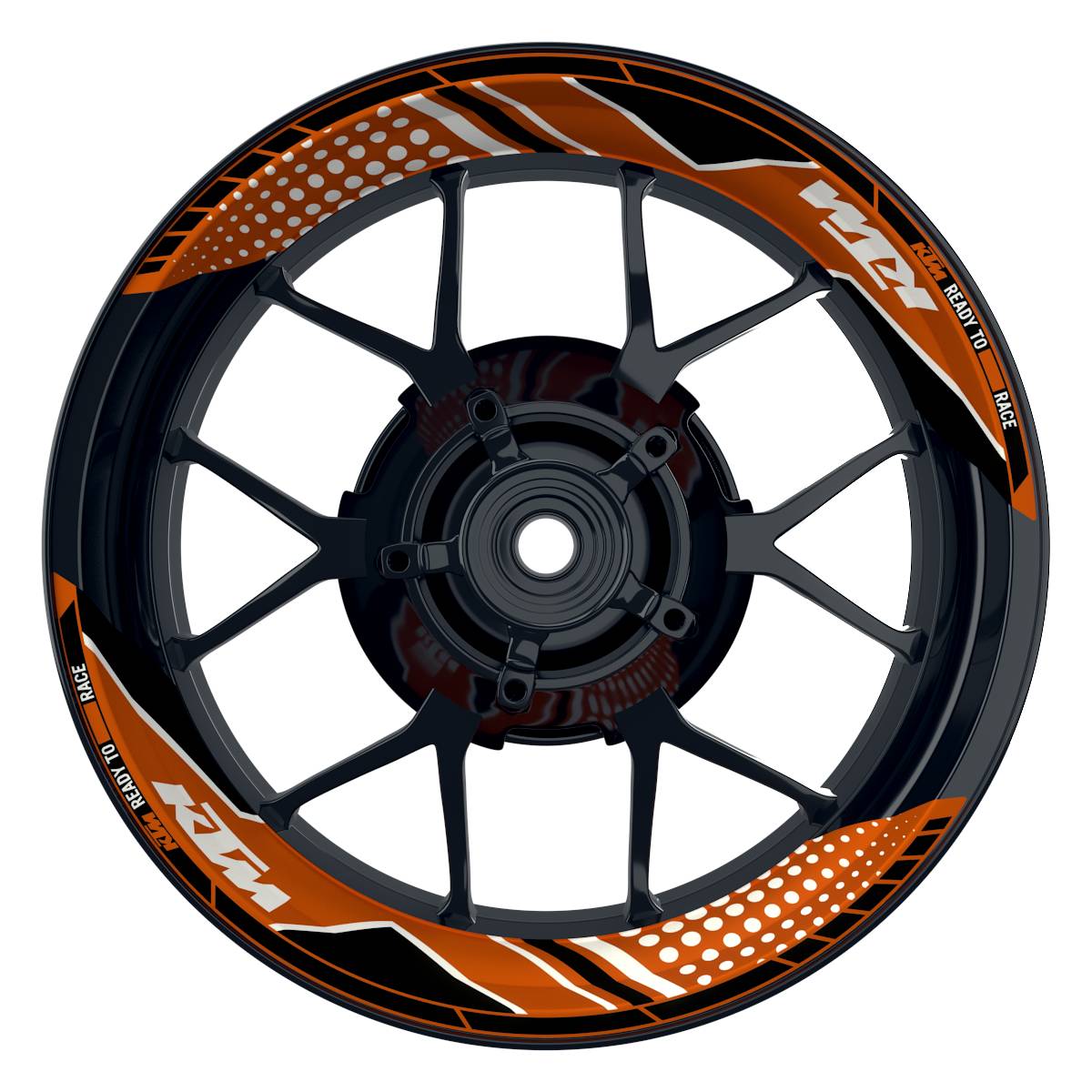 Felgenaufkleber KTM geteilt Trinity