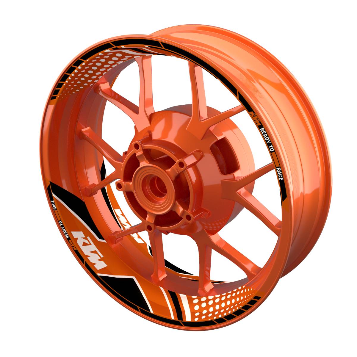 Felgenaufkleber KTM geteilt Trinity