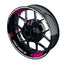 Felgenaufkleber Liqui Moly Design Dots schwarz Premium geteilt pink