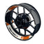 Felgenaufkleber Liqui Moly Design Dots weiss Premium geteilt orange