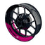 Felgenaufkleber Liqui Moly Design halb halb schwarz Premium geteilt pink