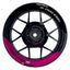 Felgenaufkleber Liqui Moly Design halb halb schwarz Premium geteilt pink
