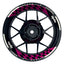 Felgenaufkleber MotoGP GRID1 Premium geteilt pink
