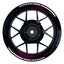 Felgenaufkleber SAW schwarz Wheelsticker Premium geteilt pink