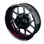 Felgenaufkleber SAW schwarz Wheelsticker Premium geteilt pink