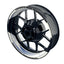 Felgenaufkleber SAW weiss Wheelsticker Premium geteilt blau
