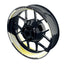 Felgenaufkleber SAW weiss Wheelsticker Premium geteilt gelb