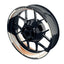 Felgenaufkleber SAW weiss Wheelsticker Premium geteilt orange