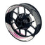 Felgenaufkleber SAW weiss Wheelsticker Premium geteilt pink