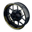 Felgenaufkleber Scratched schwarz Wheelsticker Premium geteilt gelb