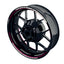Felgenaufkleber Scratched schwarz Wheelsticker Premium geteilt pink