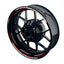 Felgenaufkleber Scratched schwarz Wheelsticker Premium geteilt rot