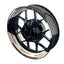 Felgenaufkleber Scratched weiss Wheelsticker Premium geteilt orange
