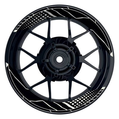 Felgenaufkleber Trinity Wheelsticker Premium geteilt weiss
