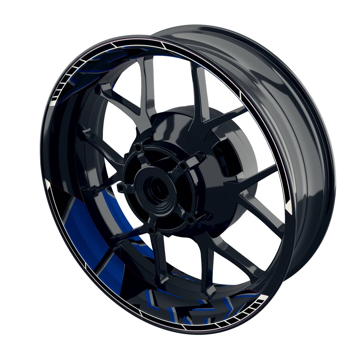 Felgenaufkleber Voyager Wheelsticker Premium geteilt blau