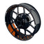 Felgenaufkleber Voyager Wheelsticker Premium geteilt orange