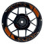 Felgenaufkleber Voyager Wheelsticker Premium geteilt orange