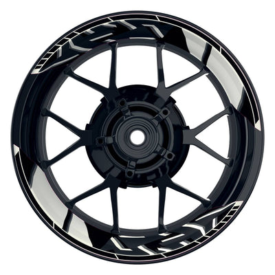 Felgenaufkleber Voyager Wheelsticker Premium geteilt weiss