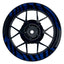 Felgenaufkleber ZEBRA schwarz Wheelsticker Premium geteilt blau