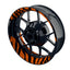 Felgenaufkleber ZEBRA schwarz Wheelsticker Premium geteilt orange