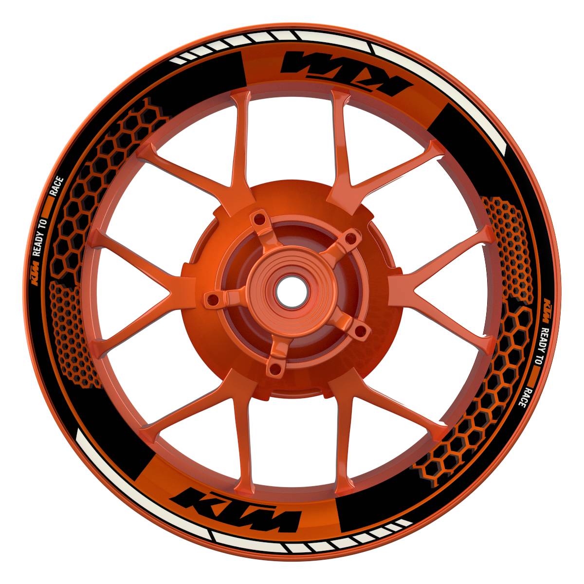ktm fahrrad felge Felgenaufkleber KTM premium Hexagon – Arider