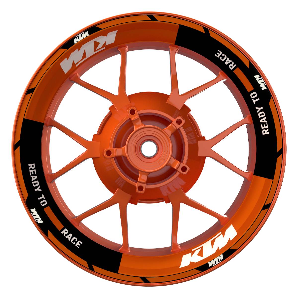 Motorrad Felgenaufkleber 360 Spin - KTM Thunder