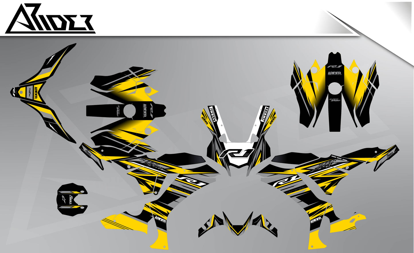 Graphics Kit suitable for Yamaha R1 - Nitro Edition